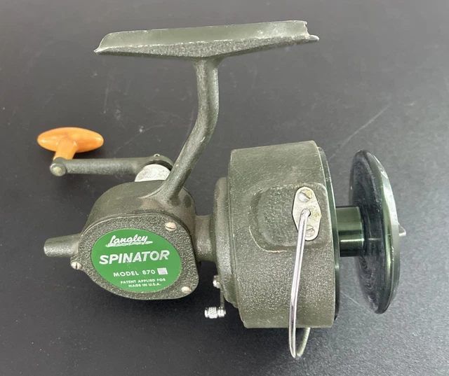 LANGLEY DELUXE LAKECAST FISHING REEL VINTAGE Deluxe Lakecast Model