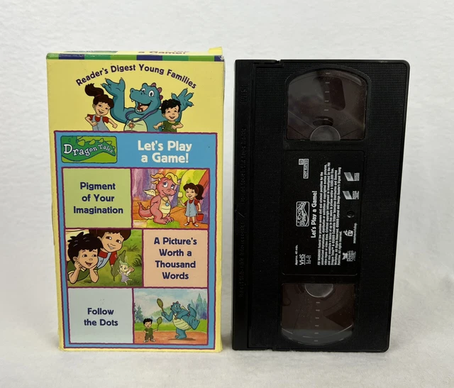 DRAGON TALES LET'S Play a Game VHS Tape Sesame & Sony Pictures