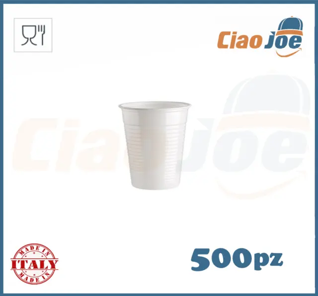500 Vasos De de Plástico Desechable 200 Cc Vidrio Agua Blanco 200ML
