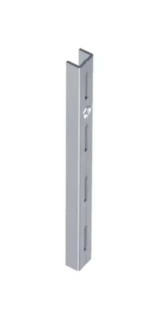 ELEMENT SYSTEM Wandschiene Länge 1500 mm weißaluminium Stahl einreihige Lochung