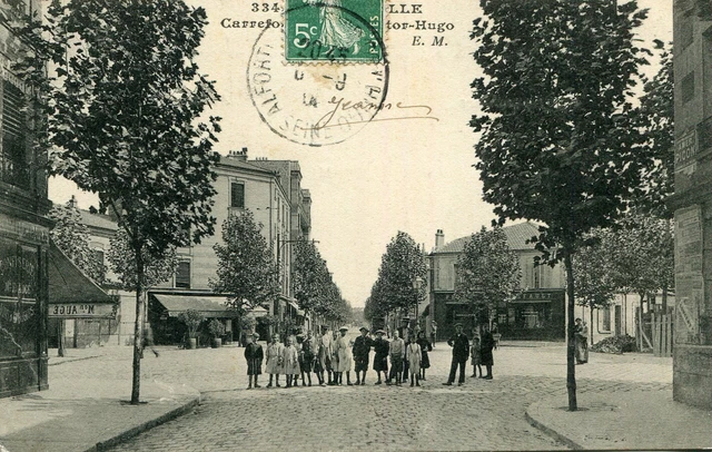 Carte ALFORTVILLE Carrefour Victor Hugo Groupe d'enfants