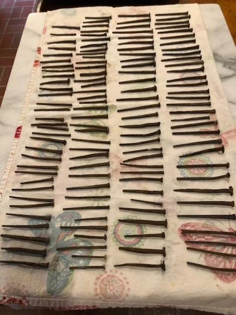 Antique Square Head Nails Reclaimed