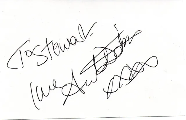 Anita Dobson Autograph - Eastenders - Signed 5.5x3.5 Card - AFTAL