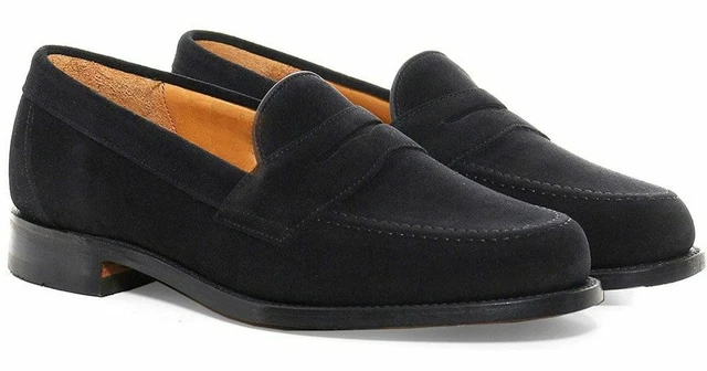 Loake eton black suede sale