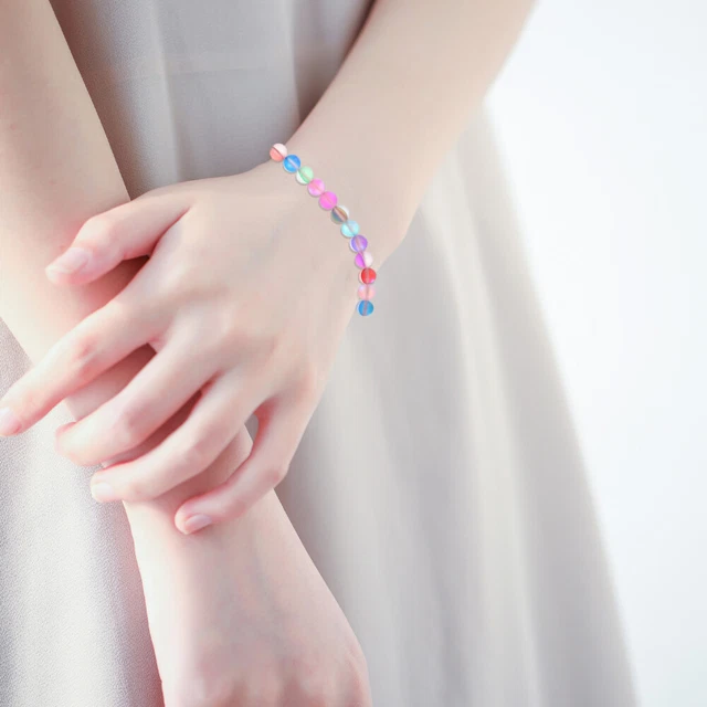 2 cordes bijoux en cristal perles en verre Bracelets artisanat Perles 2