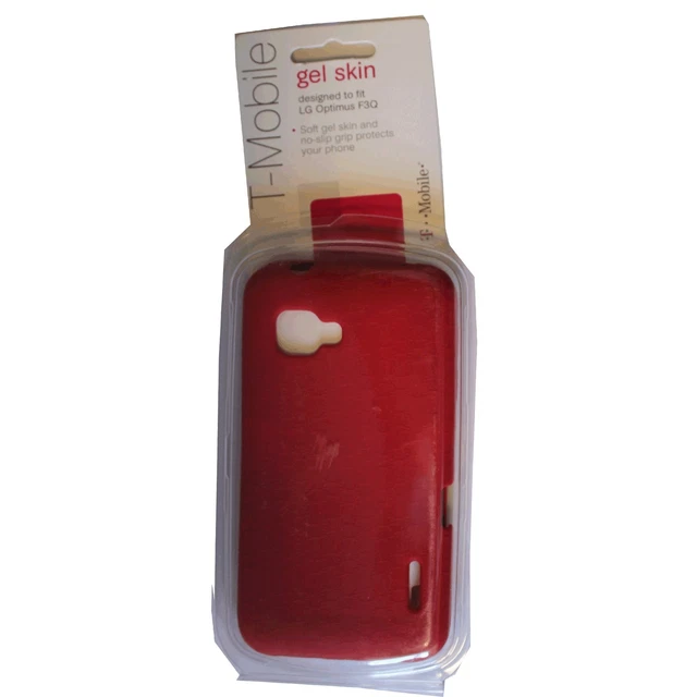 New in Retail T-mobile OEM LG Optimus F3Q d520 Snap On Soft Gel Skin Case RED