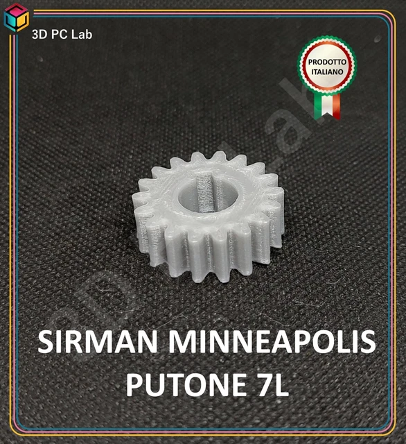 Pressatrice Multistrato Ingranaggio In Nylon Per Impastatrice Planetaria Sirman Minneapolis Plutone 7 Litri - Ricambio MPN 84381090 Ingranaggio Per Impasto Pasta, Pizza, Dolci