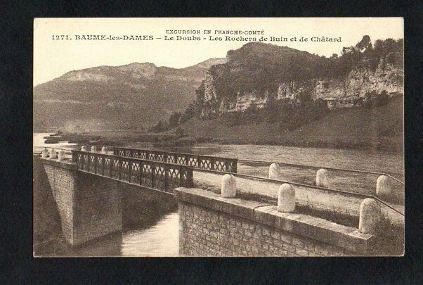 CPA BAUME-LES-DAMES - Le Doubs-Les rochers de Buin et de Châtard