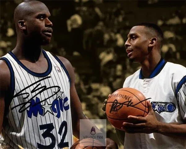 Shaquille O'Neal Penny Hardaway Orlando Magic Signed Photo Autograph Poster