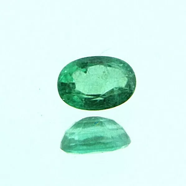 1x Émeraude - Ovale à Facettes Si 0,48ct.4, 1x6x2, 8mm (1795A)