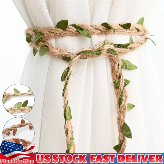 Pair Of Twisted Vines Rope Curtain Tie Backs Tiebacks Holdbacks Window Decor US