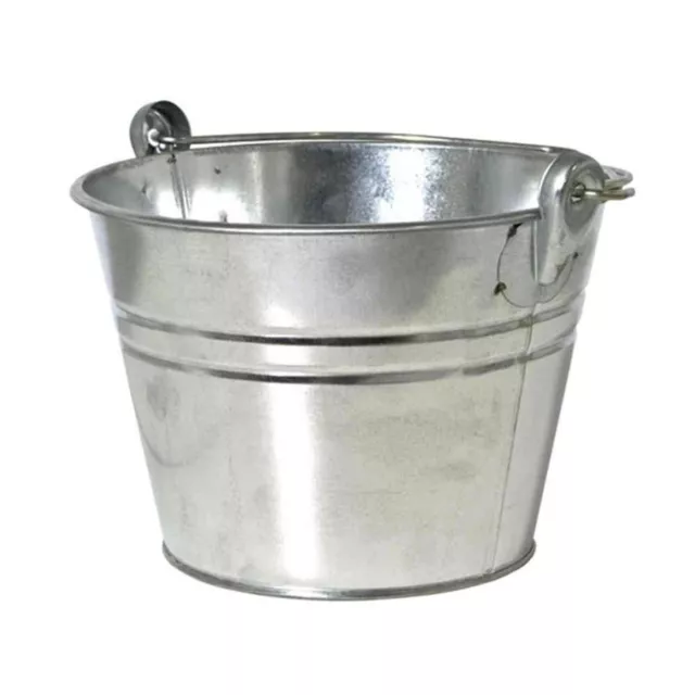 Cubo + Ösenhenkel 4l Plata Macetero Maceta Plantas Jardín Terraza