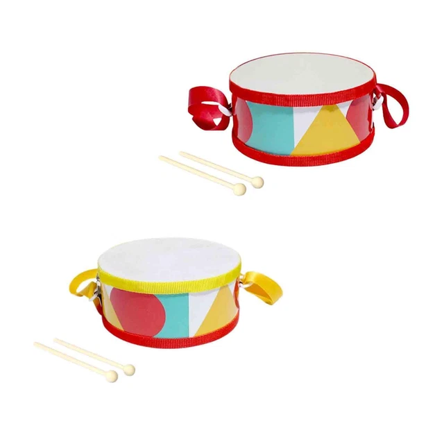 Ifundom Tambourin En Peau De Mouton Avec Maillet – Instrument Percussion Éducatif En Bois Pour Enfants Et Activités Musicales