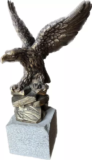 Skulptur Adler Auf Basis Von Stein Unterzeichnet A.Gammon