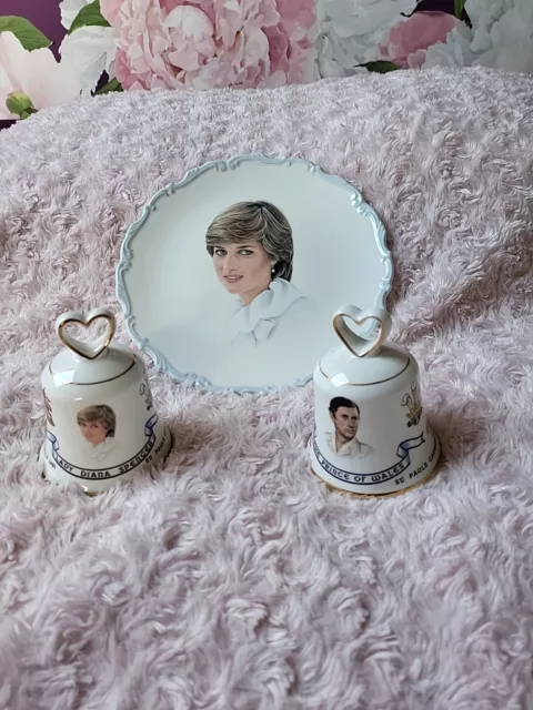 Bone China Princess Diana & King Charles  Wedding Bells Royal Albert & Plate