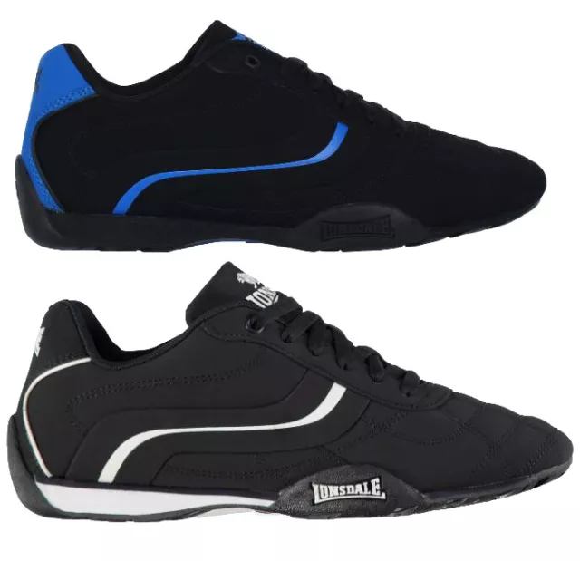 Lonsdale Camden Homme Cuir Chaussures Taille 41 42 43 44 45 46 47 48 Basket Neuf