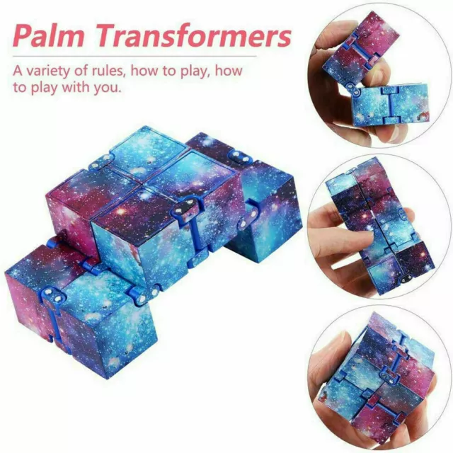 Sensory Infinity Cube Fidget Toy for Stress Autism Anxiety Relief Kids Adults