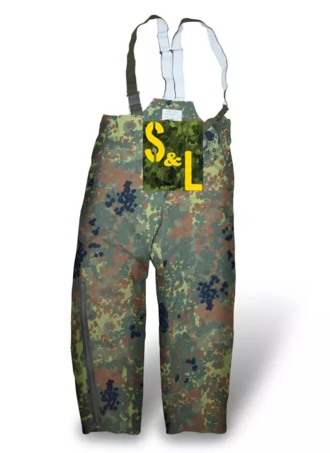 German army surplus flecktarn camouflage waterproof  trousers