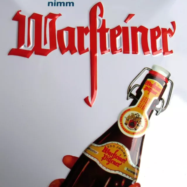 WARSTEINER Pilsener Blechschild PERFEKT Warstein um 2005 Bier Brauerei CRAMER KG