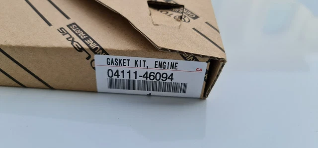 Toyota Supra Turbo Jza80 Mk4 2Jzgte Complete Engine Gasket Kit 04111-46094 Oem Toyota Supra Turbo Jza80 Mk4 2Jzgte Complete Engine Gasket Kit 04111-46094 Oem