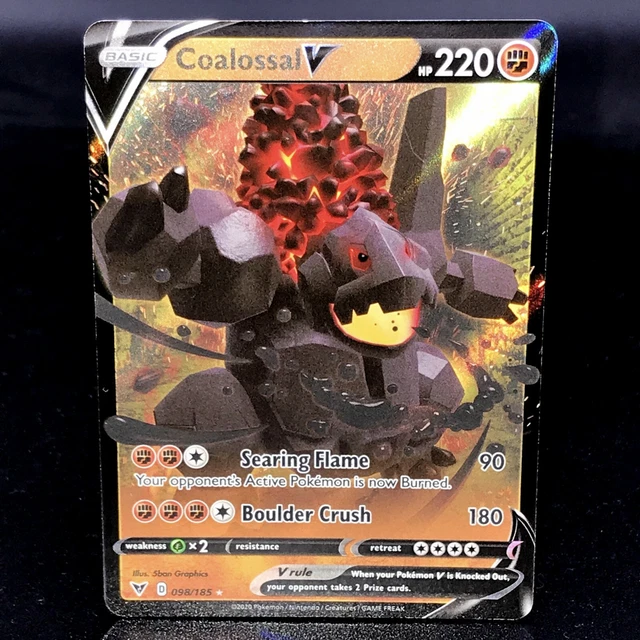 Coalossal V - SWSH Vivid Voltage 098/185 - Half-Art Rare Pokemon Card