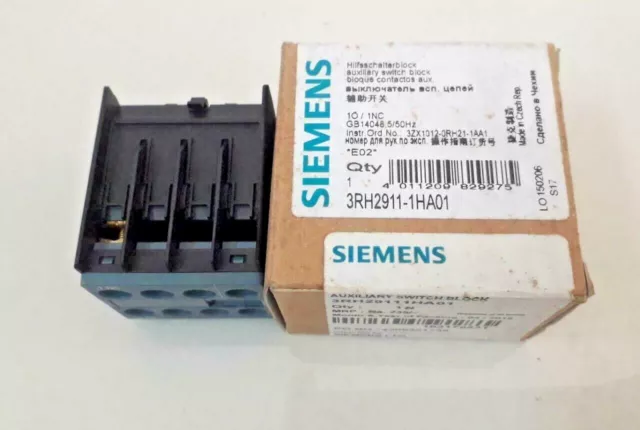 10pcs Siemens 3RH2911-1HA01 Auxiliary Switch Block NEW