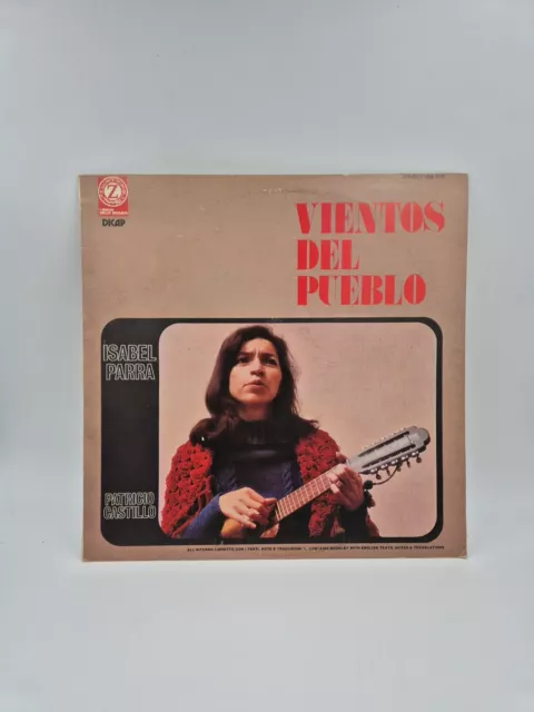 LP MUSICA FOLK Isabel Parra - Vientos Del Pueblo VPA 8216 Patricio Castillo