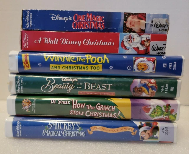 DISNEY AND WARNER Brothers Christmas Movie VHS Bundle. Condition is