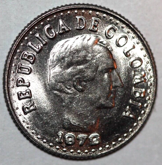 Colombia   1972   10 Centavos  Santander    Foreign coin 18.4mm