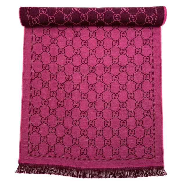 Gucci Pink Monogram Scarf