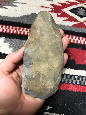 MLC s5269 Stone Flint Celt Artifact Old Relic X Ron Arnold Bradford Co PA