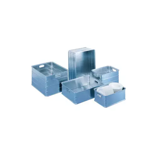 Aluminium Allzweckbox, Volumen 37 / 155 l wählbar, Transportbox, Stapelbehälter