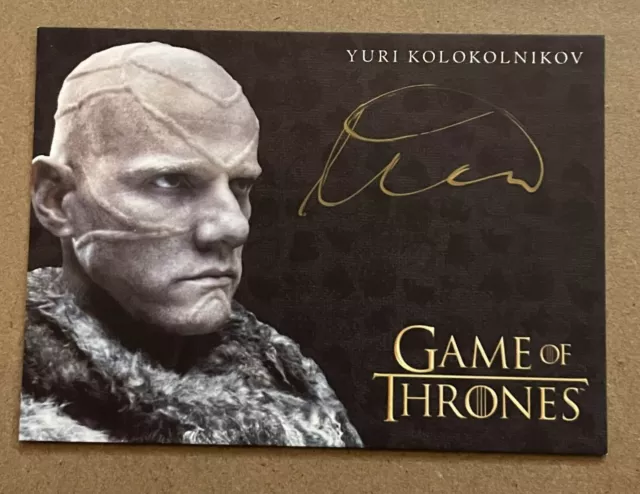 Game of Thrones Inflexions Gold Autograph Auto Yuri Kolokolnikov as Styr JF