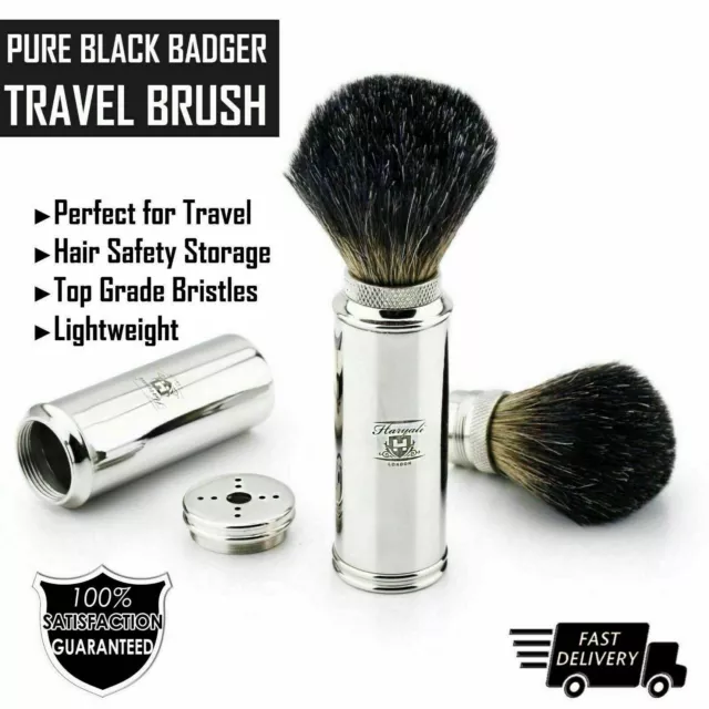 100% Badger Hair Mens Shaving Brush Best Travel Shaving Brush - Perfect Gift 3