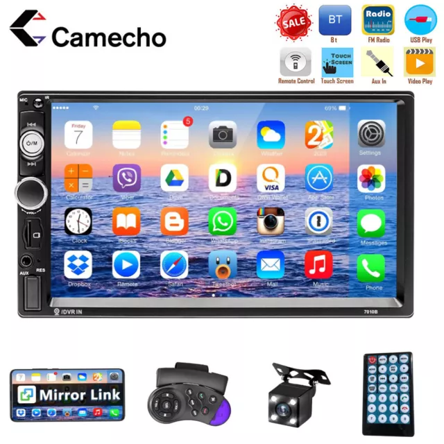 Double 2 Din Autoradio Auto Video Player 7'' HD Player MP5 Touchscreen FM Camera