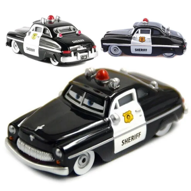 Disney Pixar Cars Movie Sheriff 1:55 Diecast Model Toys Car Metal Loose Gift Boy