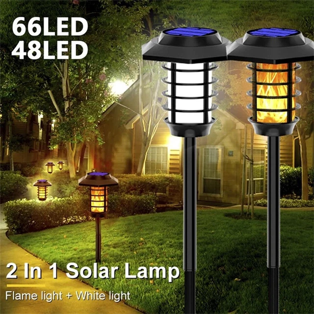 Solar LED Garden Lights Landscape Pathway Stake Lawn Lamps Outdoor Waterproof