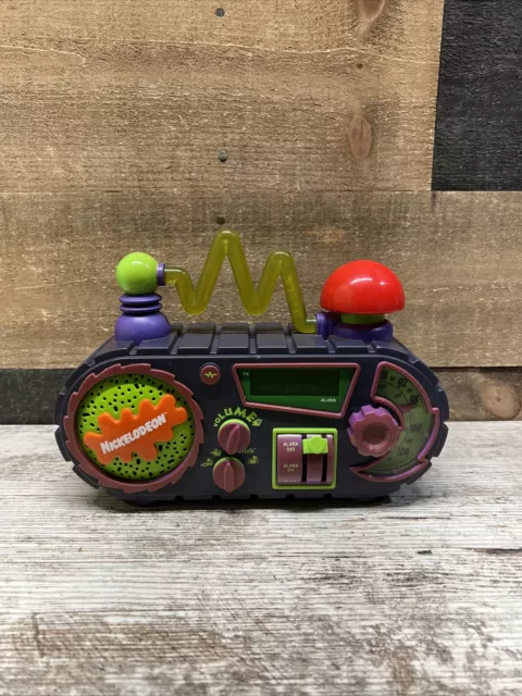 Nickelodeon TimeBlaster Rise & Slime AM/FM Digital Alarm Clock Radio 1995 WORKS