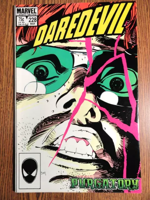 Daredevil #228 Frank Miller Llaves Mazzucchelli Cubierta DD 1st Estampado Marvel