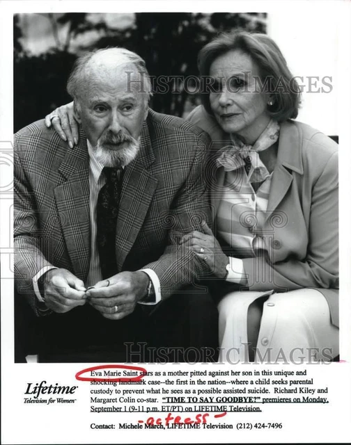 1997 Press Photo Eva Marie Saint & Richard Kiley in "Time to Say Goodbye?"