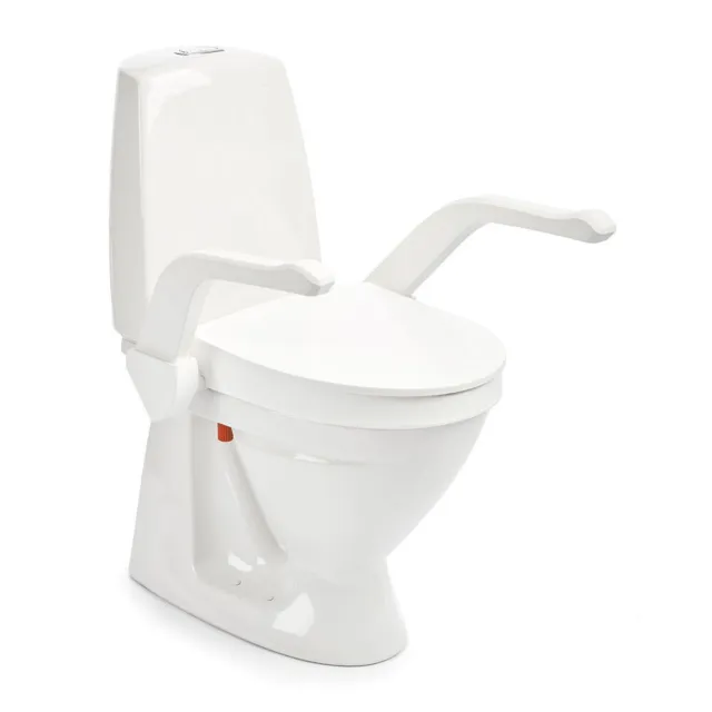 My-Loo Toilettensitzerhöhung, fest mit Armlehnen WC-Erhöhung Toilettenaufsatz