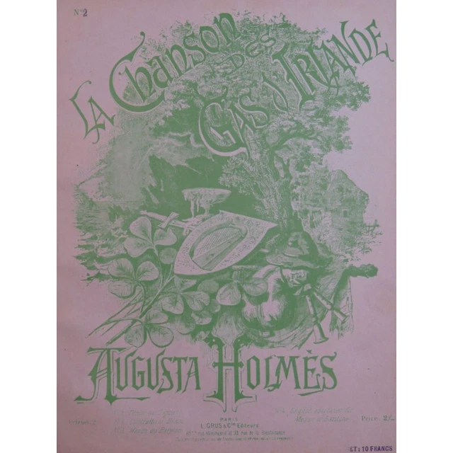 HOLMÈS Augusta La Chanson des Gas d'Irlande Chant Piano