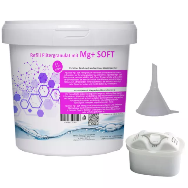 Mg+ Soft Nachfüll Set Wasserfilter passt für Brita Maxtra AquaSelect Unimax BWT