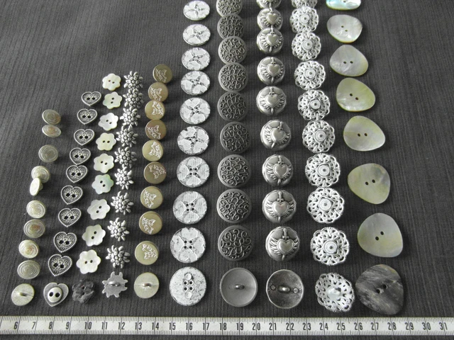 Bottoni Linguali Piatti Rettangolari O Rotondi Curvi 10pz - Foto 7