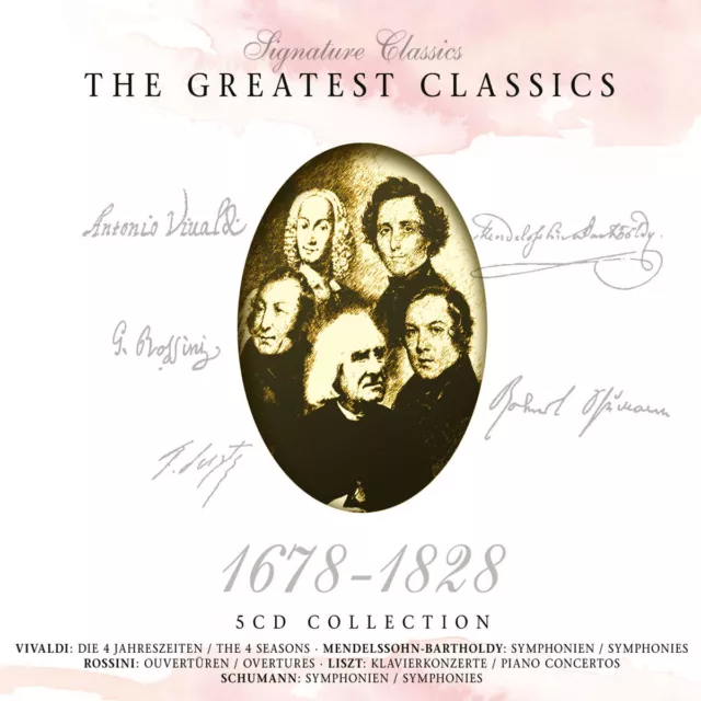 CD The Greatest Classics 1678-1828 von Diverse Interpreten  5CDs