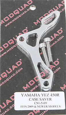 Modquad Case Saver Billet Aluminum #CS1-5-09 Yamaha YFZ450 Silver 37-8687