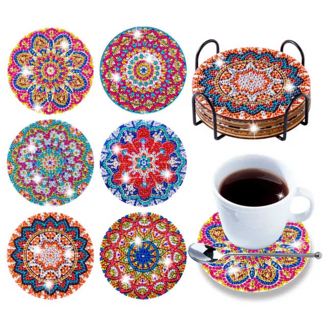 DIY Diamond Painting Untersetzer DIY speziell Diamant Painting Glasuntersetzer K