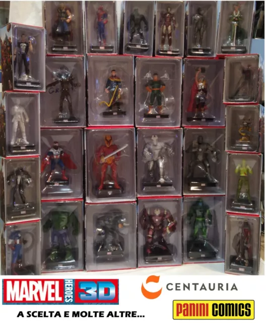 MARVEL Heroes 3D Collezione ufficiale CENTAURIA 2016 STATUINE IN PIOMBO A SCELTA