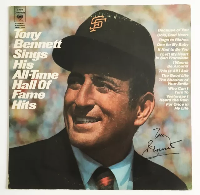 TONY BENNETT signed autograph LP  COA