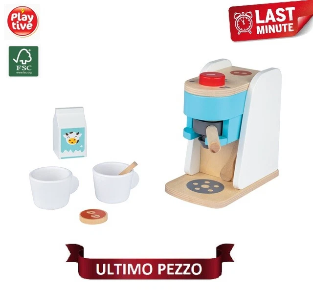 14 Anni Giocattolo Macchinetta Caffè Hape In Legno Per Bambini